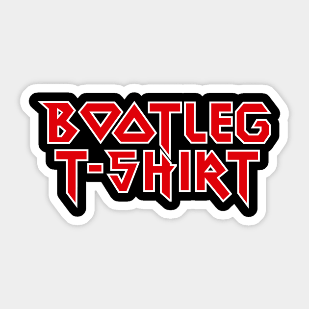 Bootleg T-shirt (parody design) Sticker by Producer